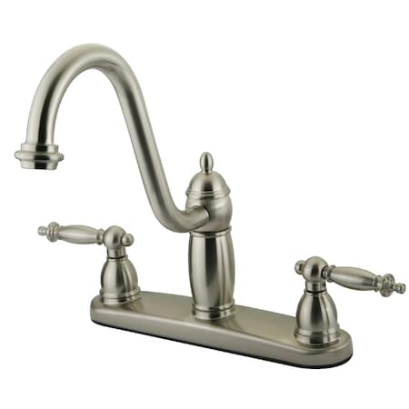 Kingston Brass Templeton Centerset Kitchen Faucet, Brushed Nickel KB7118TLLS